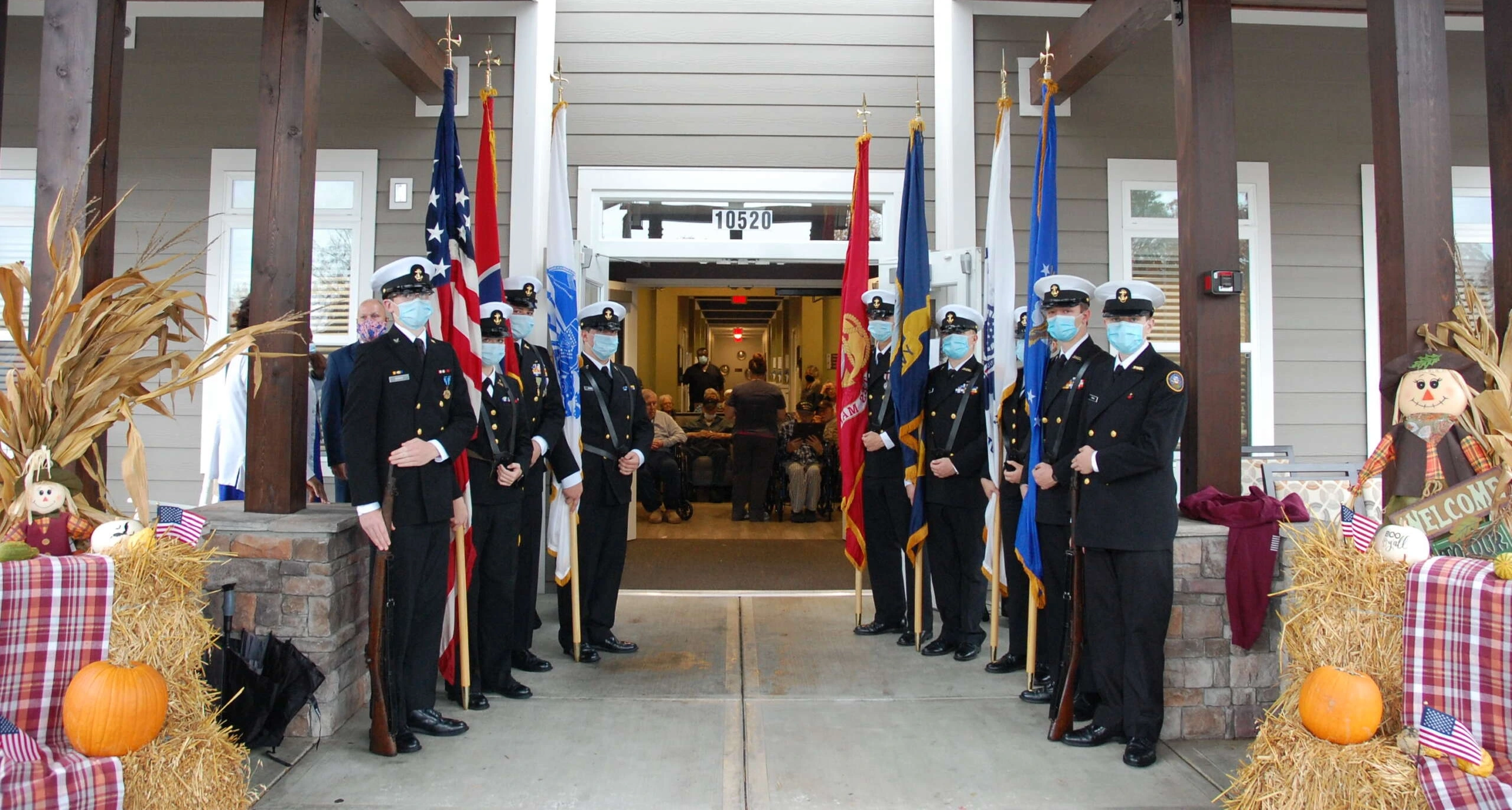 Cadets participating in community service